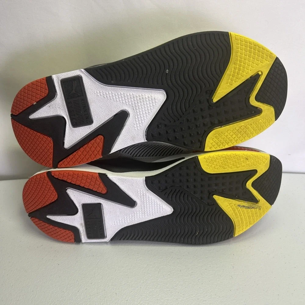 Puma RS-X Toys Sneakers  White Cyber Yellow Black Red 369449-15 Men's 10.5 US